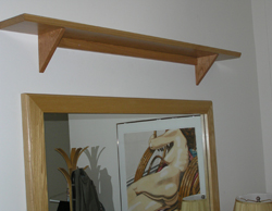 cherry bedroom shelf